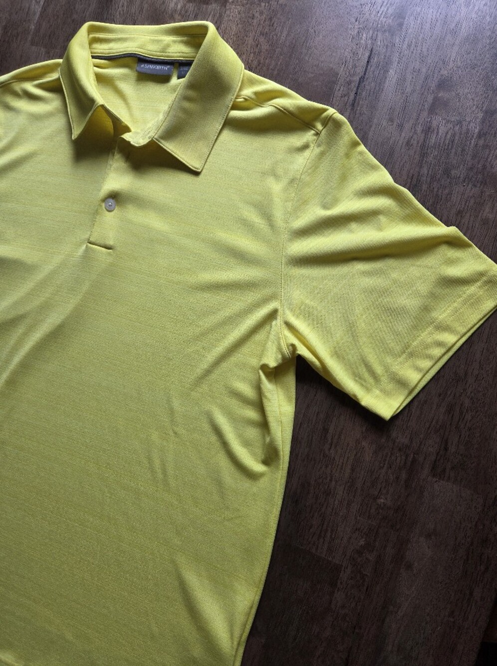 Ashworth Vibrant Yellow Golf Polo Shirt - Classic Lightweight Short Sleeve
